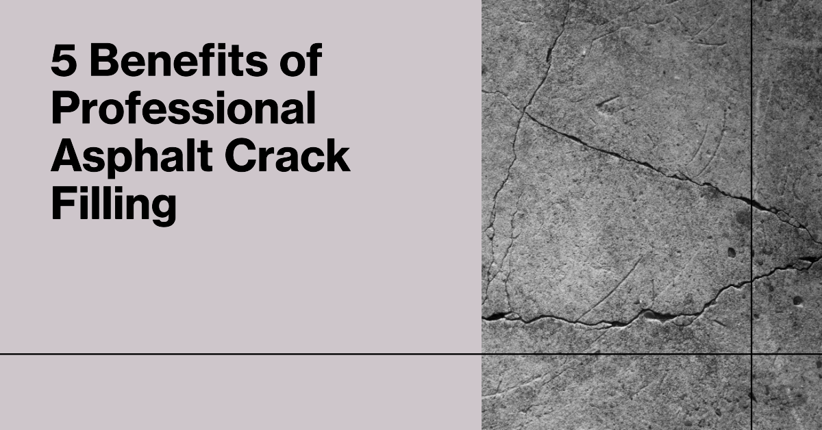 5 Benefits of Professional Asphalt Crack Filling
